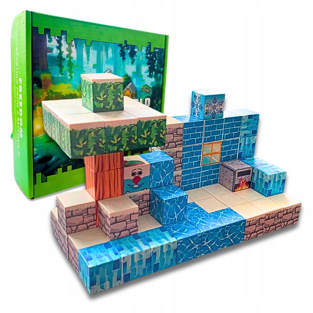 Magnetic Blocks Set Of Educational Magnetic Blocks 75 Pcs + People