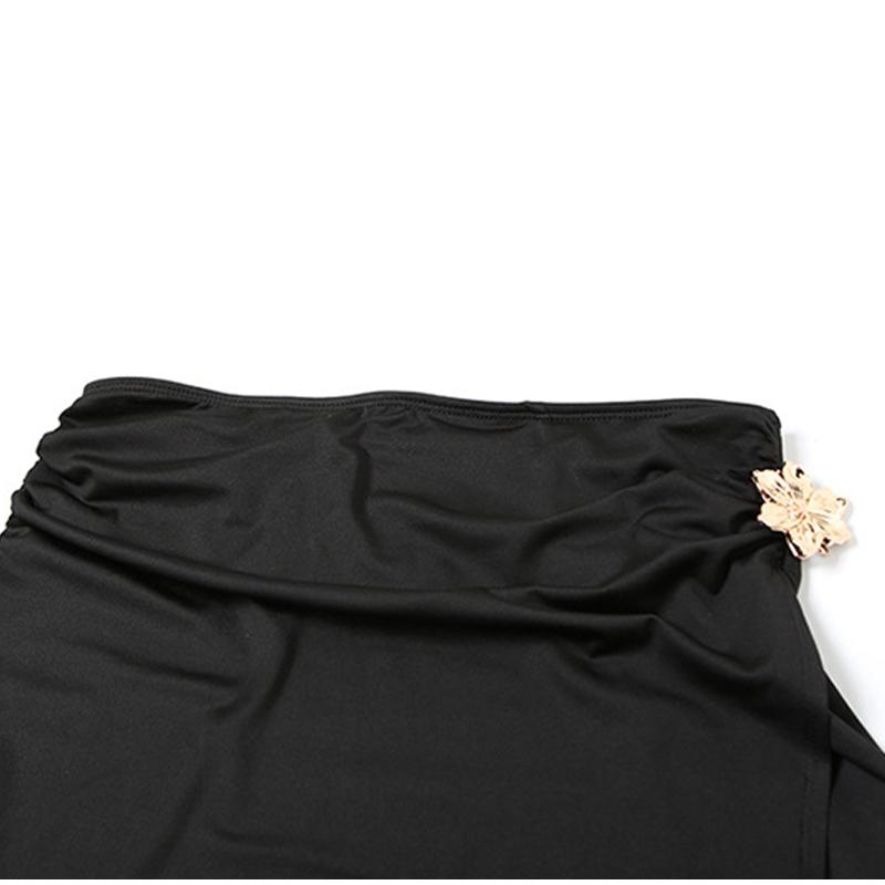 Сексуальные юбки с металлическим халтер-топом, женские костюмы, открытая спина, без рукавов, майка с высокой талией, разрез, миди, юбка, женские наряды