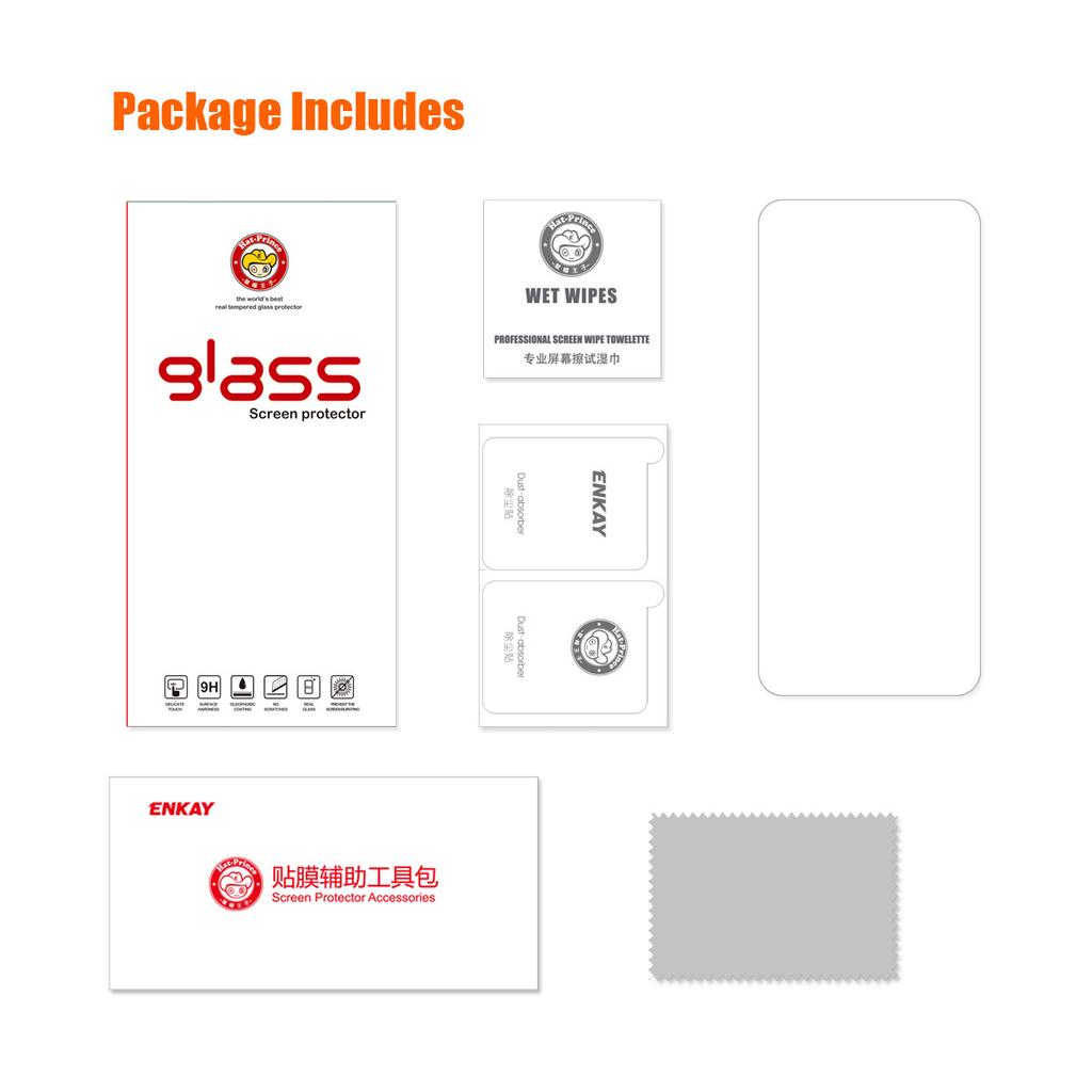 ENKAY HAT PRINCE Для Motorola Moto G Play (2023) Защитная пленка для экрана 4G 0,26 мм 9H Высокоалюминосиликатное стекло 2.5D Пленка с дугообразным краем