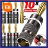 Xiaomi 1-10 шт. Банановый штекер без пайки 4 мм Быстрое соединение проводов Позолоченные металлические банановые разъемы Штекеры для акустических кабелей Усилителей