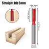 Набор деревообрабатывающих бит с хвостовиком 6 мм, прямой фрезерный станок для обрезки древесины, инструменты для обработки древесины