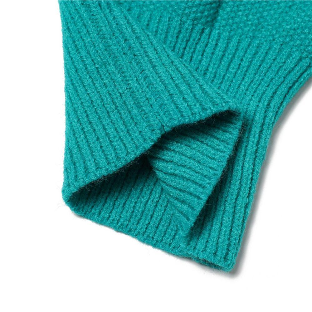 Woolen Balaclava Hat Windproof Neck Collar Beanies Cap Casual Knitted Hooded Cap Male/Female