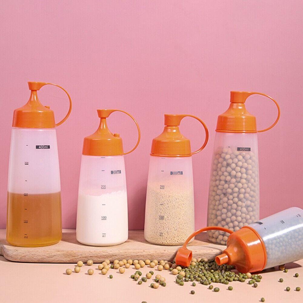 Transparent Squeeze Sauce Bottle Plastic Squeeze Bottle New Mini Condiment Bottle
