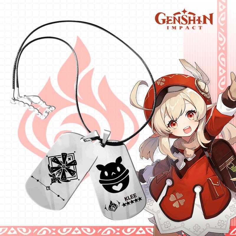Модное мужское ожерелье с подвеской Genshin Impact, ролевые игры, подарки для любовников
