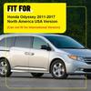 6Pcs Black Pillar Posts For Honda Odyssey 2011-2017 Door Trim Piano Cover Kit