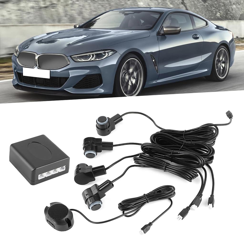 Intelligent Parking Assistance System 4 Sensor Probe Car Auto Reverse Radar 65dB Buzzer Alert Kit