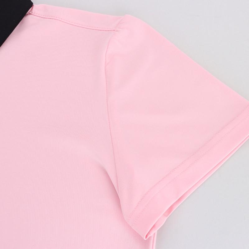Shop Korean Made Colorblock Golf Collared Ss Polo Black Ne Wsh W612 613 614