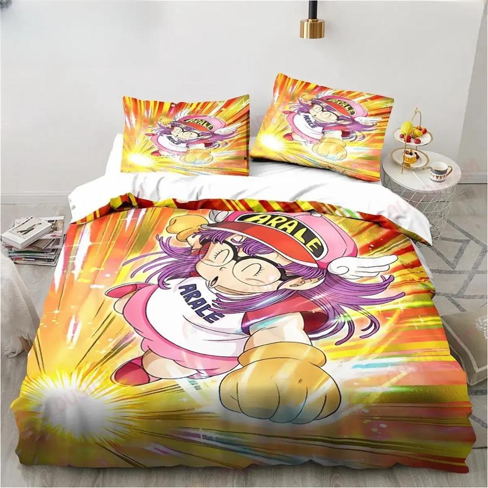 Новая милая мультяшная коллекция постельного белья Dr. Slump Arale из аниме Лен King Twin Double Детское постельное белье Коллекция Наволочка из микрофибры или полиэстера