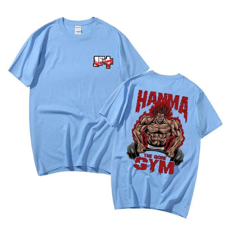 Аниме Baki The Grappler футболка с короткими рукавами унисекс винтажные негабаритные футболки унисексga Yujiro Hanma топы унисекс хлопковые повседневные футболки