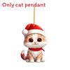 Cat Christmas Car Decor Acrylic Plane Hanging Ornament For Holiday Travel