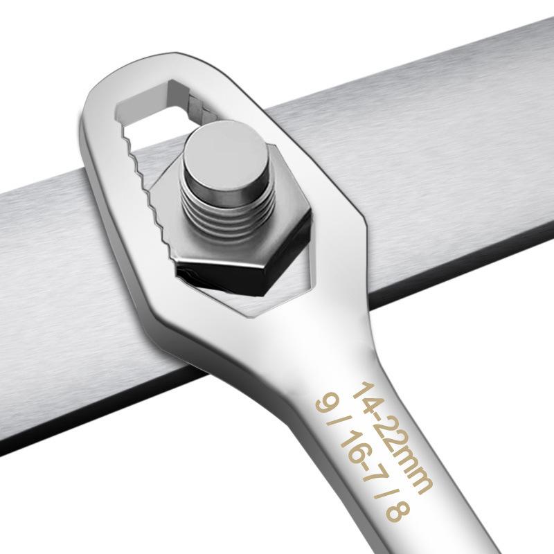 5 мм серебристый многофункциональный двухсторонний торцевой гаечный ключ 3-17 шестигранный твердый ключ для затягивания винтов и гаек разного диаметра инструмент