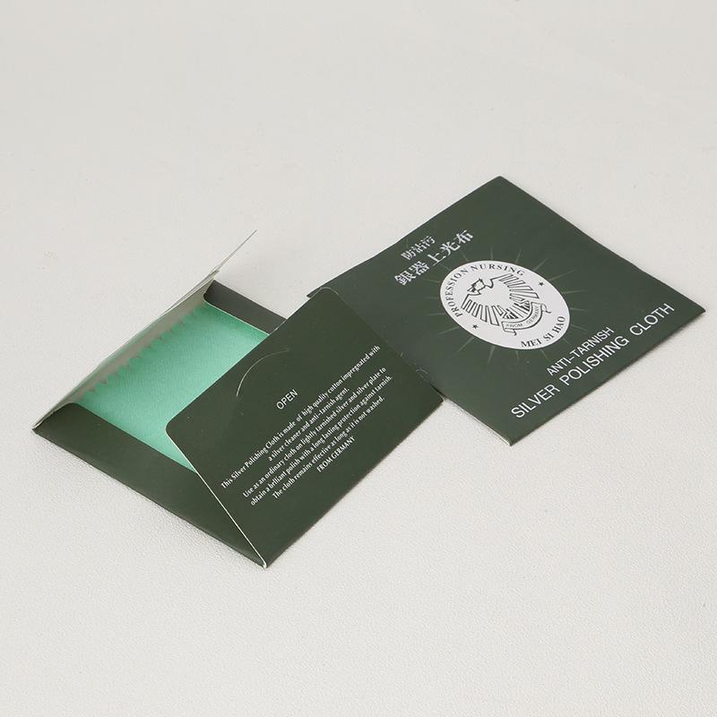 Салфетка для полировки из стерлингового серебра с защитой от потускнения для ухода