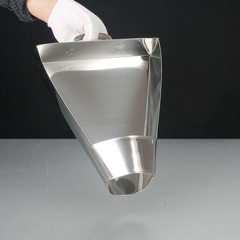 Cooking Tools Funnel Triangle Bucket with Handle Food Shovels French Fry Scoop Kitchen Tools
