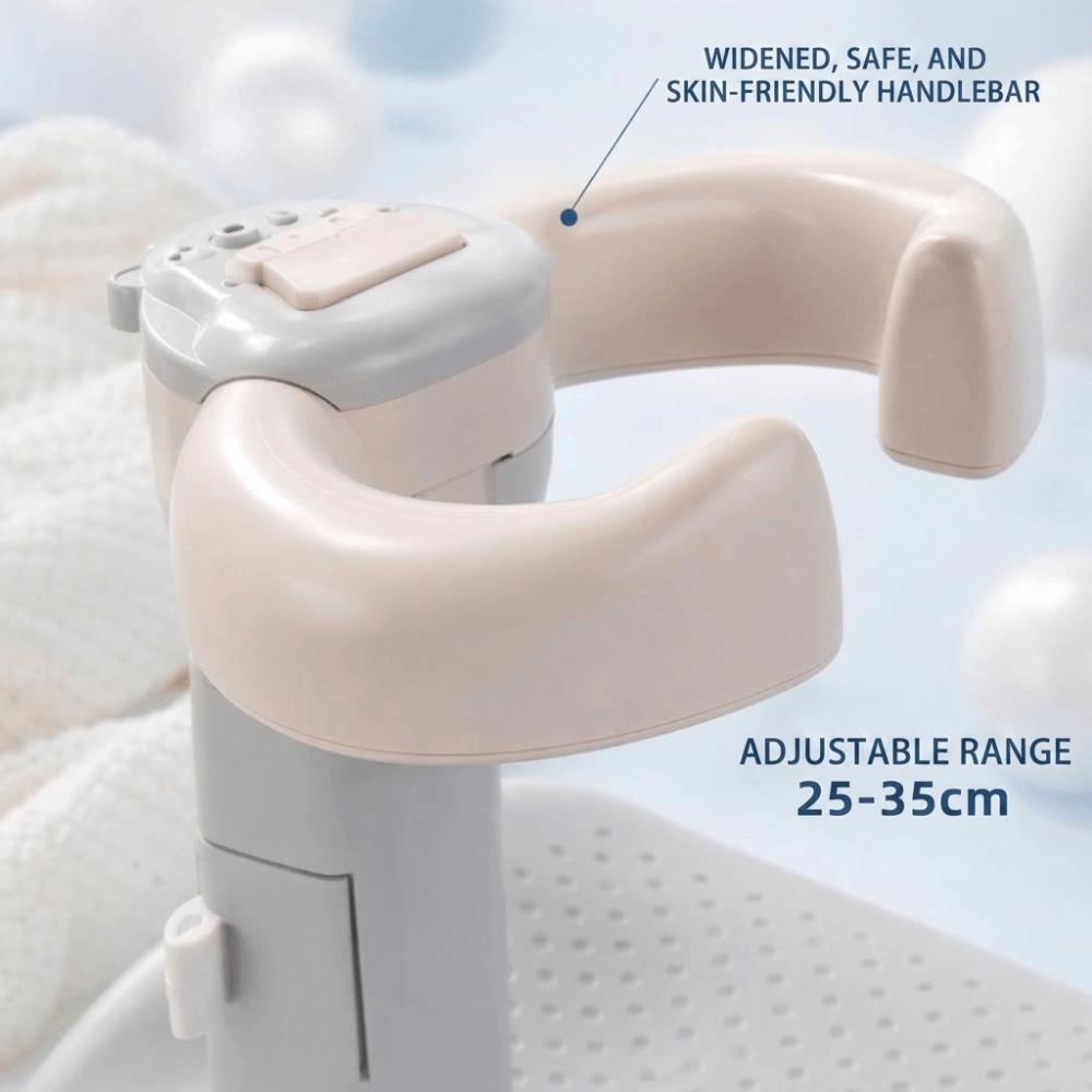 Non-Slip Baby Bath Support Foldable Bathing Helper Space-Saving Toddler Bath Seat Shower Use