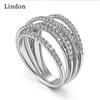 Классическое кольцо Lindon из медного сплава с цирконием, женские ювелирные изделия, свадебный подарок для вечеринки