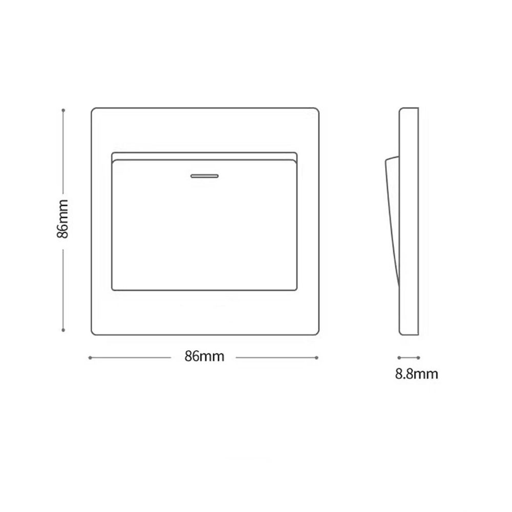 С люминесцентным индикатором света настенная панель выключателя света домашние аксессуары кнопки включения/выключения