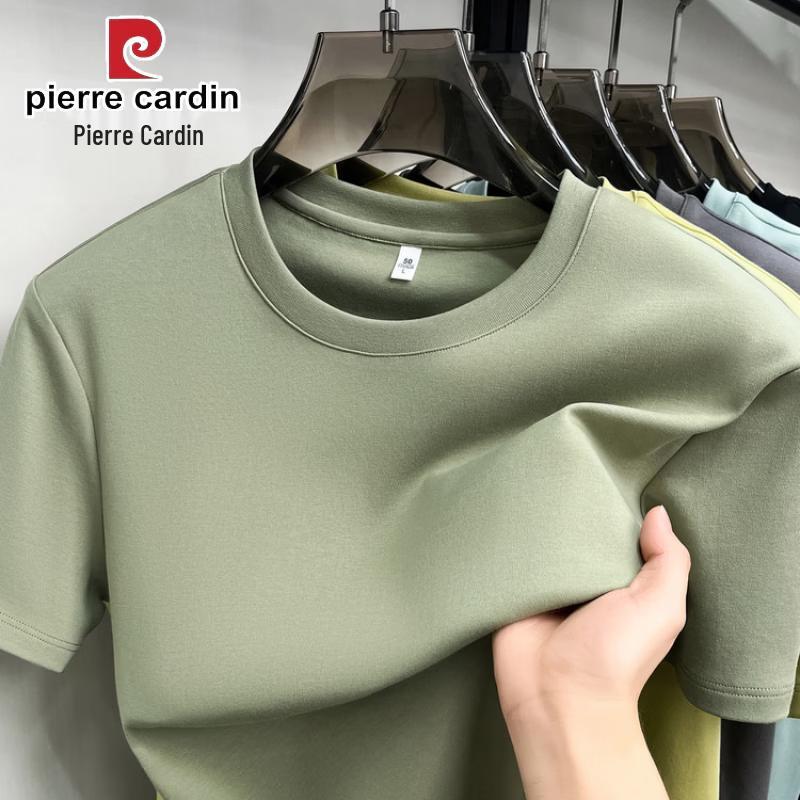 Pierre Cardin Мужская футболка с коротким рукавом из плотного хлопка