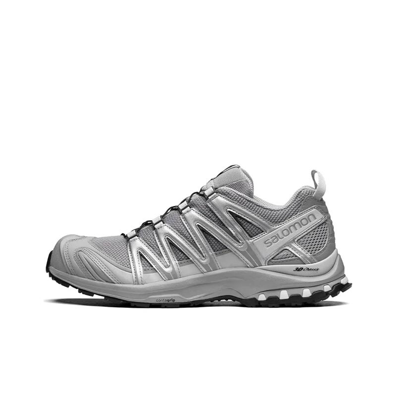 SALOMON XA Pro 3D ADV Outdoor Sports Lightweight Breathable Low-Cut Trail Running Shoes Women Sneakers Alloy-Silver Gray 416175