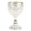 Metal Embossed Wine Cup Vintage Flower Pattern Exquisite Details Metal Wine Cup for Home Decoration
