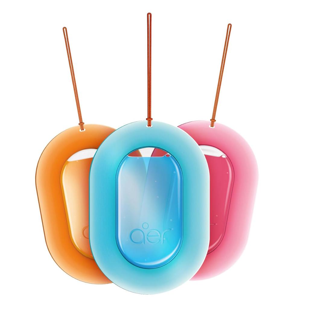 Godrej Aer O Hanging Car Air Freshener Assorted Pack of 1 22.5g Gel Long Lasting Fragrance 3pcs