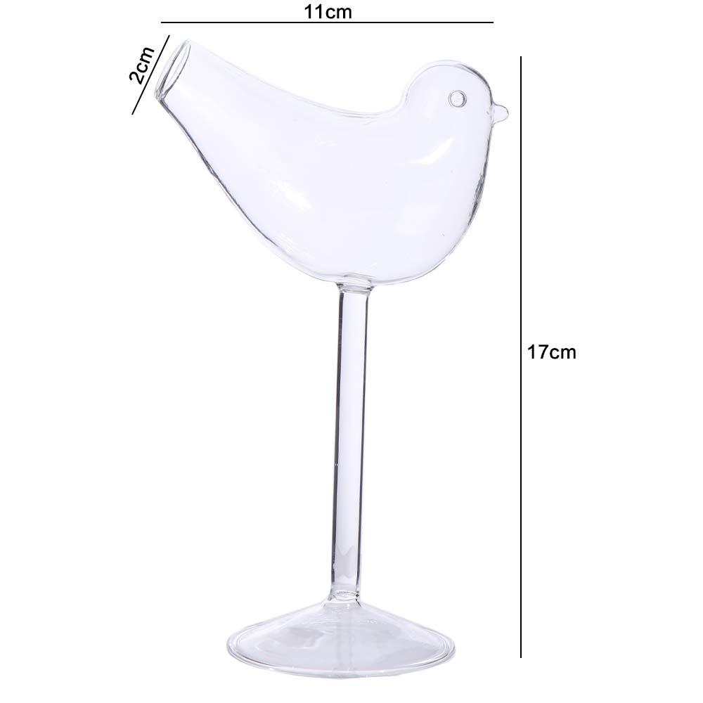 Juice Cup Bird Shaped Goblet Transparent Wine Glasses Party Supplies Glass Cup Bar