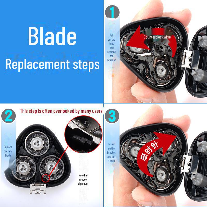 Compatible Head Cover for FS373/339/372 Men's 3-Head Electric Razor