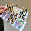 Simple Colorful Seamless Hair Clip Women Acetate No Bend Bangs Clip Barrettes Duckbill Clip Hairpins Hair Accessories For Girls
