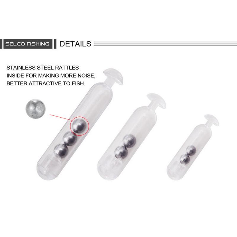 20 шт. Стеклянные погремушки для рыбалки, вставки-погремушки для трубок, аксессуары для приманок, погремушки из нержавеющей стали, рыболовные аксессуары