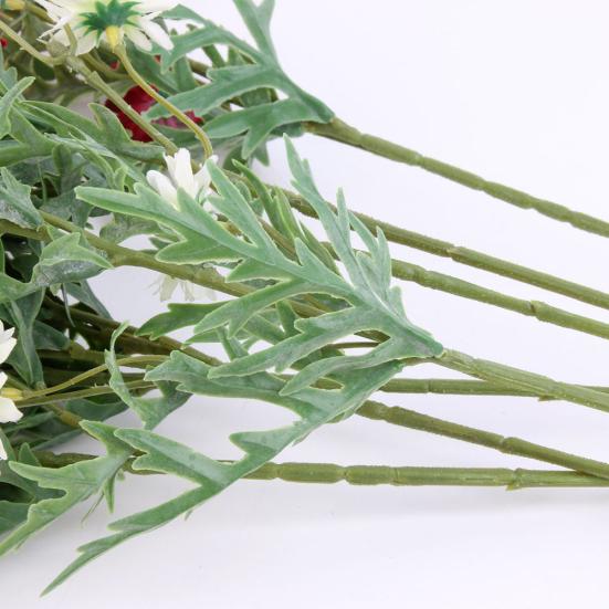 1шт искусственный маленький ромашка поддельные цветок листья дома свадьба кафе декор