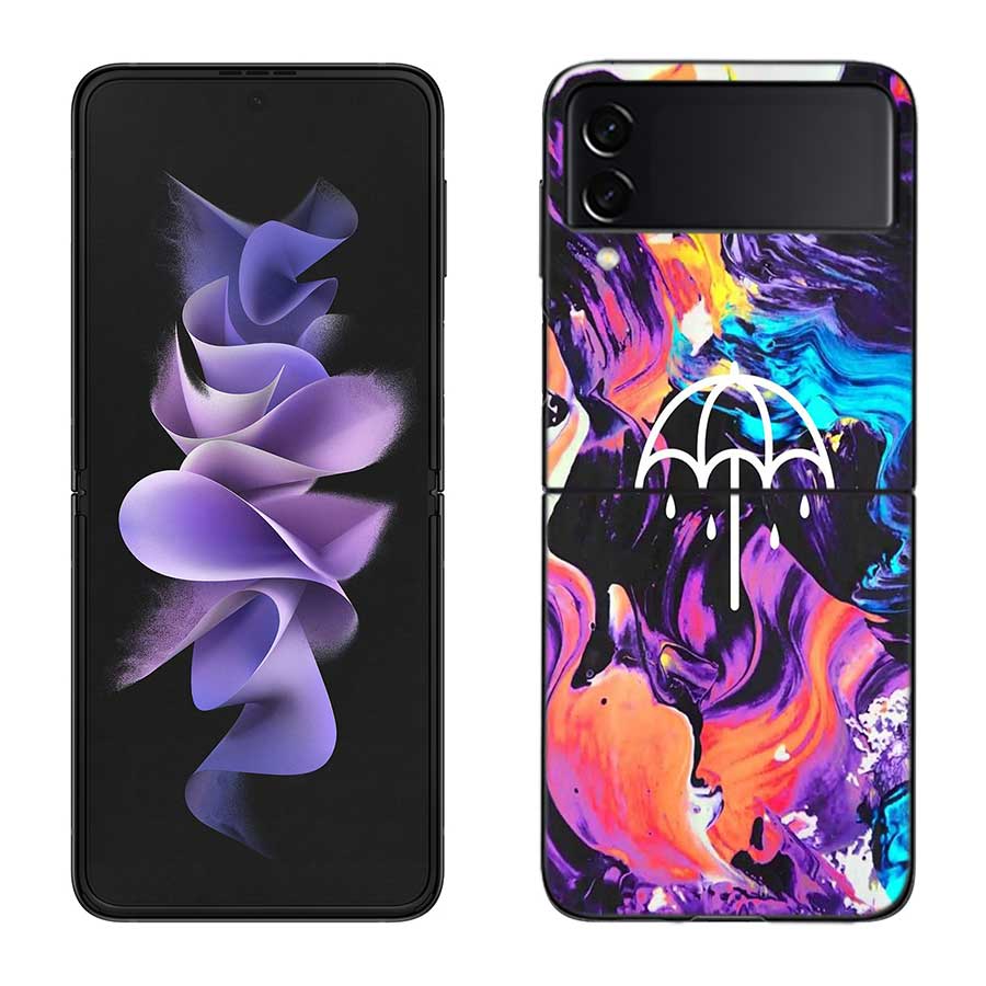 Bring Me The Horizons Phone Case For Samsung Z Flip 7 6 5G Galaxy Z Flip 5 4 3 Black Hard Cell Cover Luxury PC Shell Coque