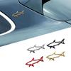 3D Металлическая Наклейка Стиль Автомобиля Полый Знак Рыбы Акулы Значок Наклейки Автомобили Мотоцикл Компьютер Крышка Топливного Бака Аксессуары 2024