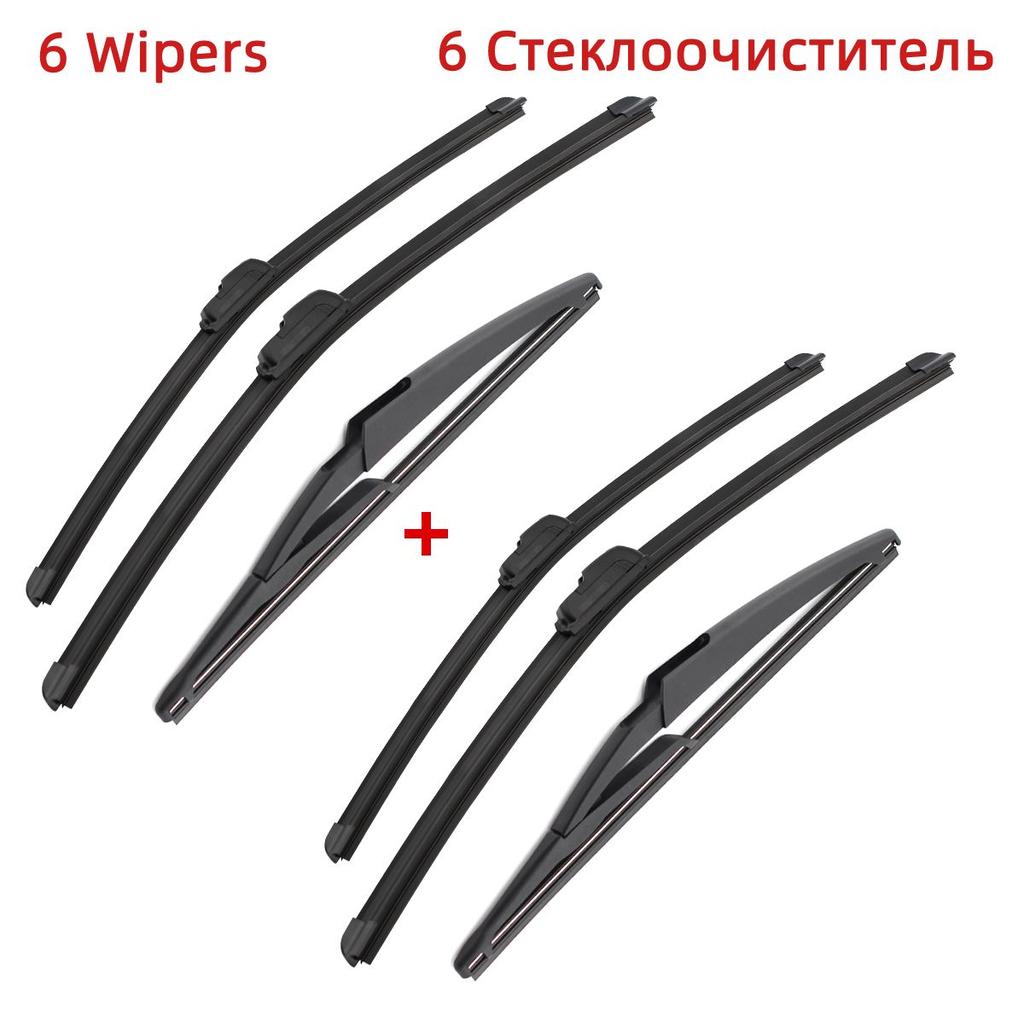 3 шт. щетки стеклоочистителя для Dacia/Renault Sandero MK2 2012-2015 22 "20" 11" подходят для переднего лобового стекла, щетки для окон, резак, аксессуары 2013 2014