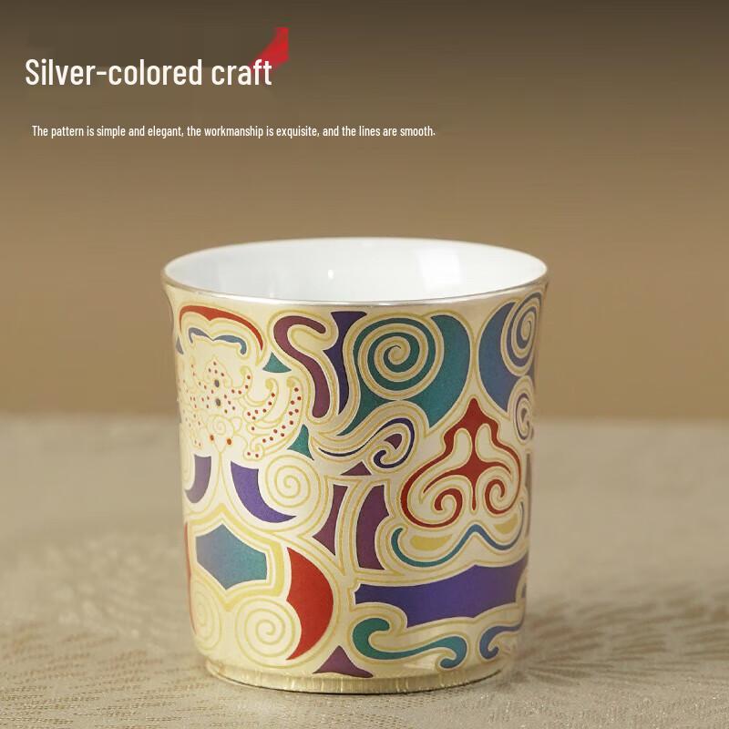 Chen Desheng Dunhuang Dragon Gilded Silver Teapot Gift Set