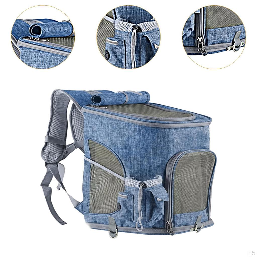 Сетчатый рюкзак для домашних животных, сумка для переноски, дышащая, мягкая, для путешествий и походов