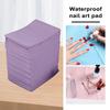 125 шт одноразовых полотенец для стола для дизайна ногтей, водонепроницаемый 3-слойный коврик для дизайна ногтей, бумажные листы, чистые подушечки, коврик для стола для татуировки, маникюрный стол