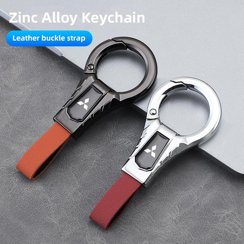 pdsh9 Car Keychains Zinc Alloy Key Pendant Accessories For Mitsubishi Lancer Ralliart ASX Mirage Pajero Xpander Attrage L200 Eclipse