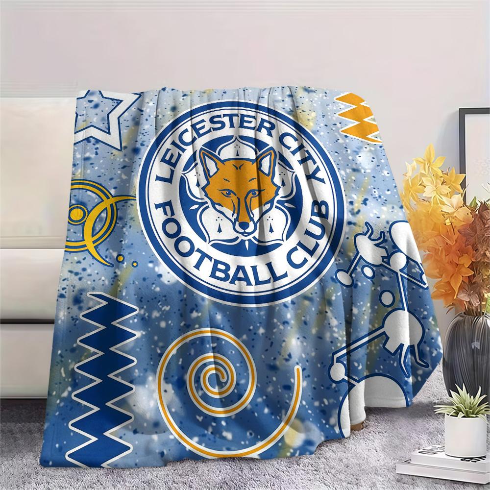 Leicester City Football Club Flannel Blanket, High quality Comfortable for All Seasons, Home Decor, Warmth and Comfort