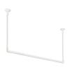 TOSO H-2 Ceiling-Mounted Hanging Bar, C-Type Set, White, 140 X 47 Cm, Storage, Laundry, Clothes Drying Rack, Product Number: 30018366