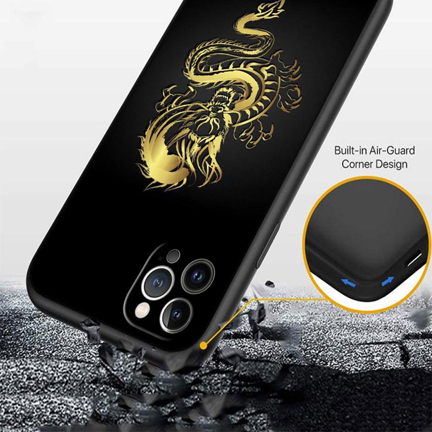 LO25 Чехол-накладка 'Китайский Дракон' для iPhone SE X XS XR 11 16E 17 Pro Max Air 8 7 6 6s Plus
