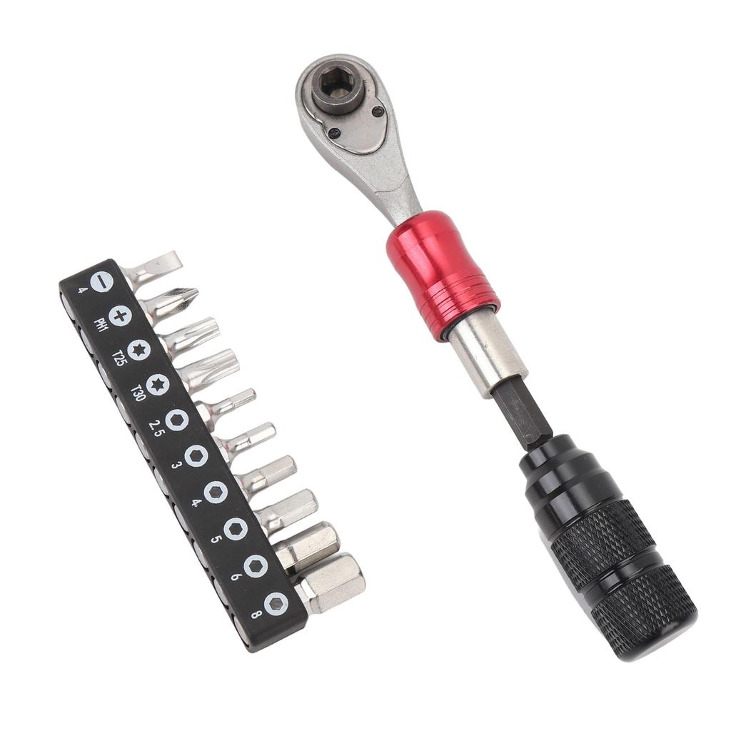 Ratchet Socket Wrench Set 1 4in Aluminium Alloy Maintenance Repair Tool Equipment