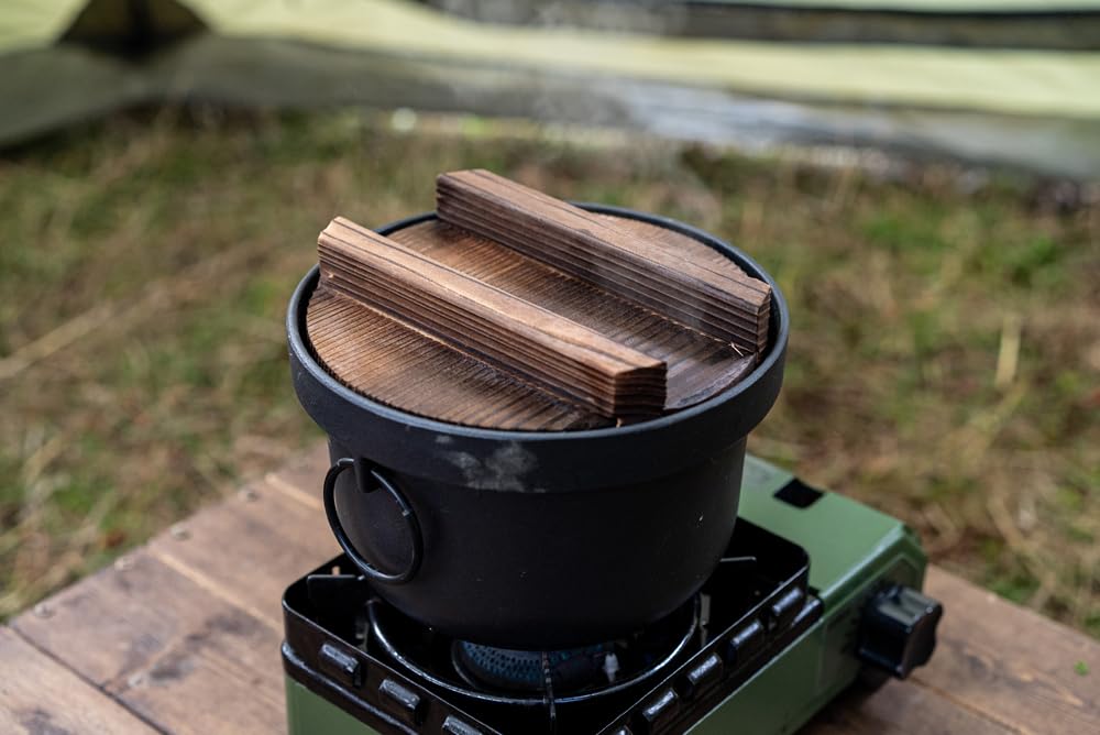 Ikenaga Iron Works 312714 Рис Рис на троих IH Iron Сделано в Вкусный рис Горшок, Горшок, Идет, Совместимый, Горшок, Япония,