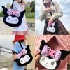 Stylish Kuromi Plush Handbag With Kawaii Charm Perfect For Daily Use And Gifts