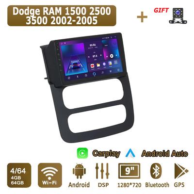 Android Carplay автомобильное радио для Dodge RAM 1500 2500 3500 2002-2005 мультимедийный проигрыватель головное устройство стерео GPS навигация BT WIFI 4+64 ГБ