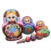 10 шт. русская матрешка, фигурки матрешек, куклы ручной работы, деревянная штабелировка для