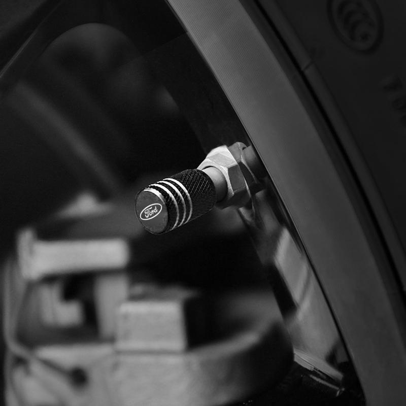Aluminum Alloy Car Wheel Tire Valve Caps Tyre Rim Stem Covers Airdust Waterproof For Ford Fiesta EcoSport ESCORT focus 1 focus 3 RA9