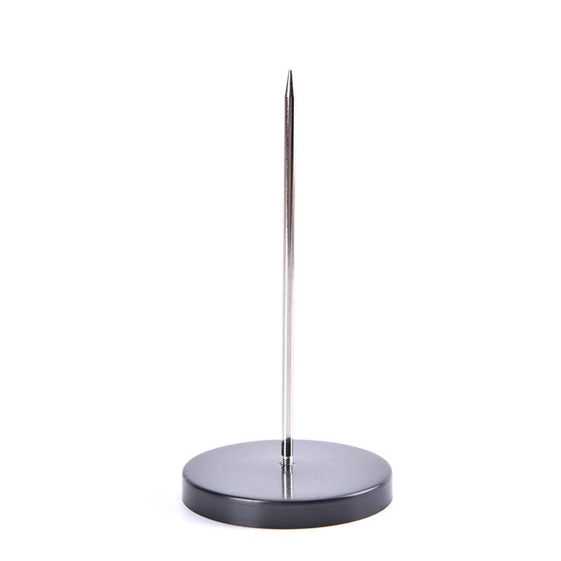 Прямая палка из нержавеющей стали, бумажный держатель для заметок, шиповая ручка для квитанции