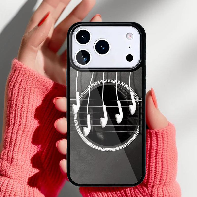 Музыкальный чехол для телефона с изображением скрипки и гитары для iPhone 17 Air 16e 15 14 13 Pro Max Задняя крышка для 12 11 Pro Coque