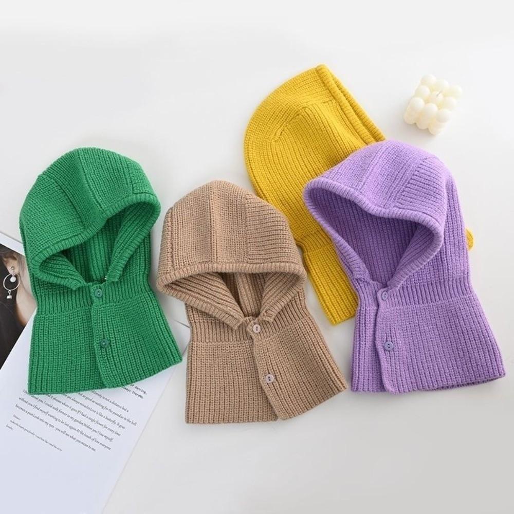 Thickened Kids Balaclava Hat Coldproof Beanie Cap Cute Winter Hat  Newborn Toddler