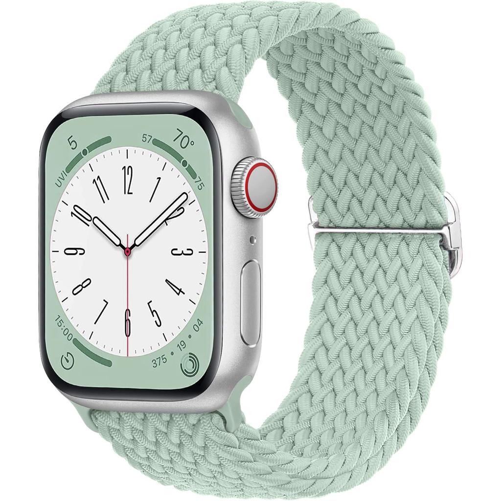 Плетеный Solo Loop для Apple Watch ремешок 44мм 40мм 49мм 45мм 41мм 46мм Эластичный браслет iWatch series 8 3 se 6 Ultra 2 9 10 ремешки