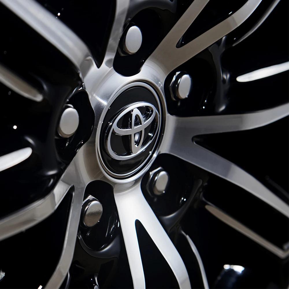 Toyota 2026 Новые колпаки на колеса 56/62 мм Декоративная накладка на центр колеса автомобиля Значок Колпаки на колеса автомобиля Toyota C-hr Rav4 Mira Автомобильная наклейка